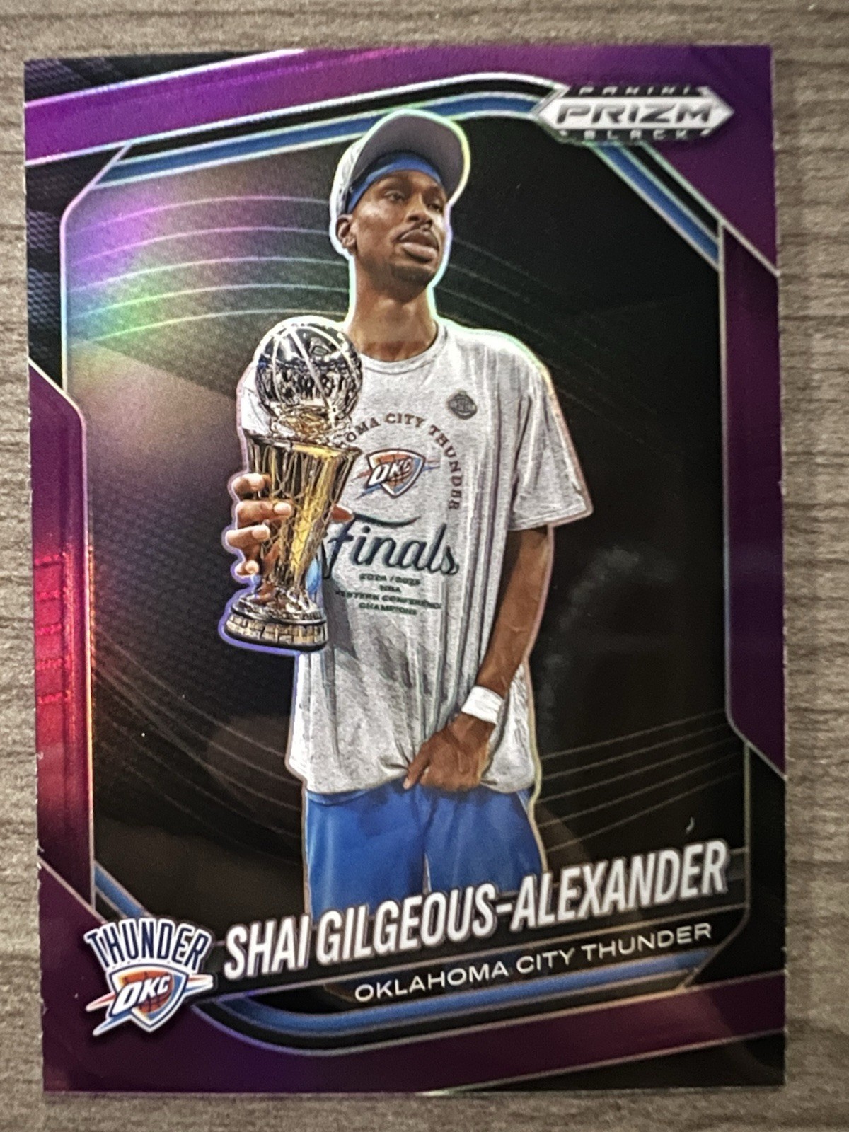 2024-25 Panini Prizm Black Shai Gilgeous-Alexander Purple /99 #164 Thunder Card