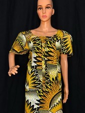 Handmade Ankara Cotton Kaftan Dress for Women, SizeL , Multi-Color Print 3 pcs