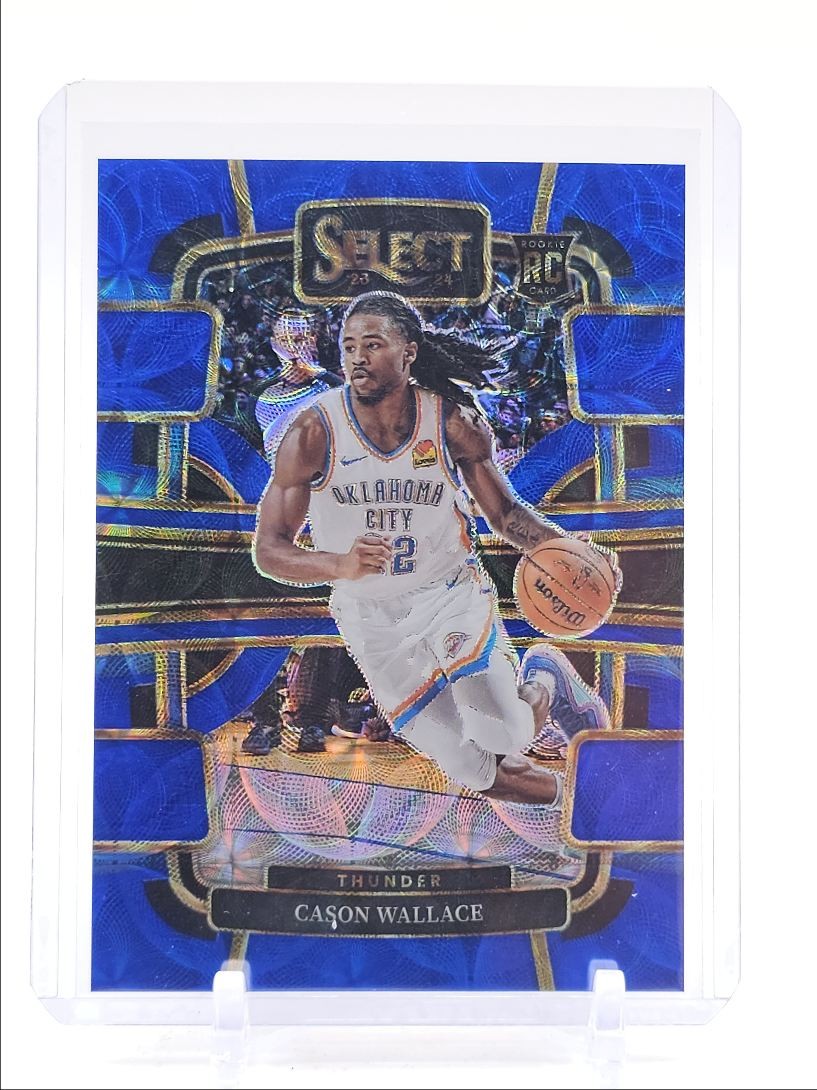 CASON WALLACE 2023-24 SELECT CONCOURSE ROOKIE BLUE SCOPE PRIZM RC /249 Q2550