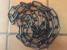 Image of Strong 7mm x 49mm  2.2m Length HEAVY DUTY Black Welded Steel Chain Security Lock