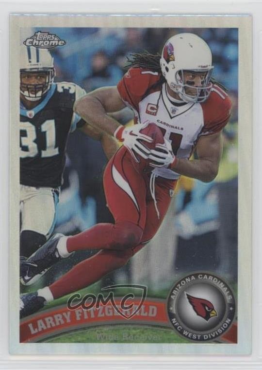 2011 Topps Chrome Refractor Larry Fitzgerald #80 nd3