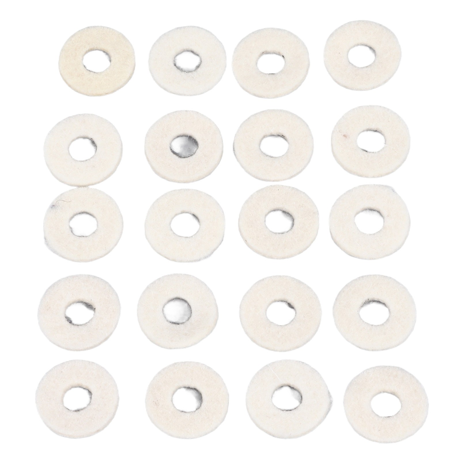 20Pcs Trumpet Felt Noise Reduction Wear Resistant Elastic Trumpet Valve Felt Was