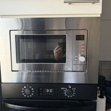 Respekta MW800 E 800W Einbau-Mikrowelle -9 Programme mit Einbaurahmen Edelstahl