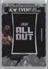 2024 Upper Deck Black Diamond AEW Event Logo All Out Luchasaurus Patch ru2
