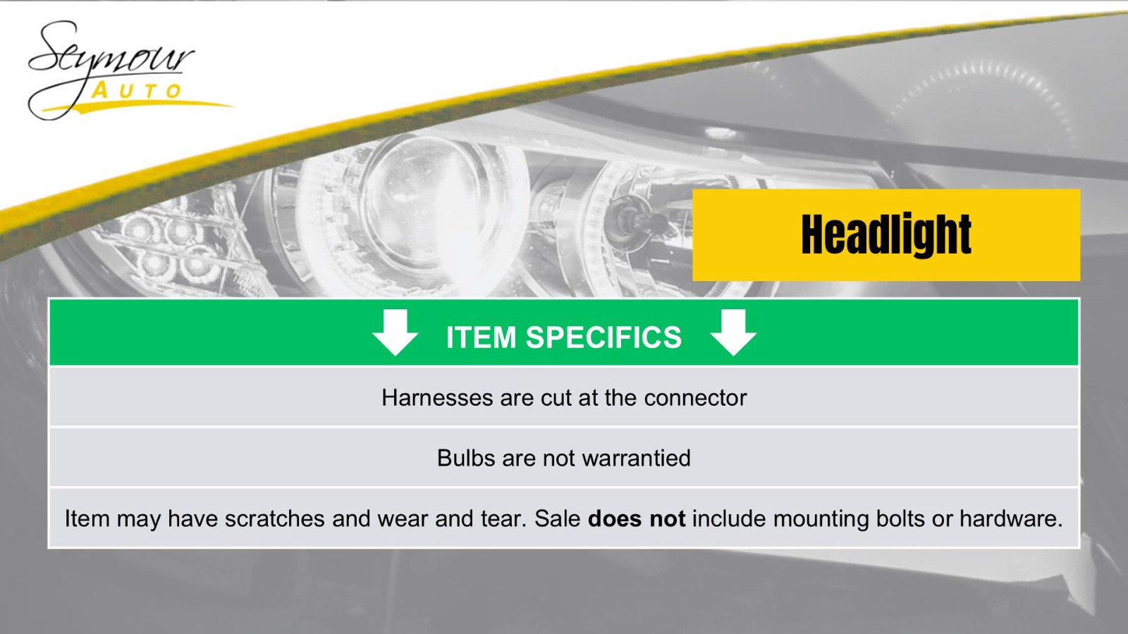 Passenger Right Headlight Fits 10-12 LEGACY 1391922