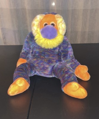 Ty Beanie Buddy Bananas Orangutan  2000 Purple & Orange Monkey 14 