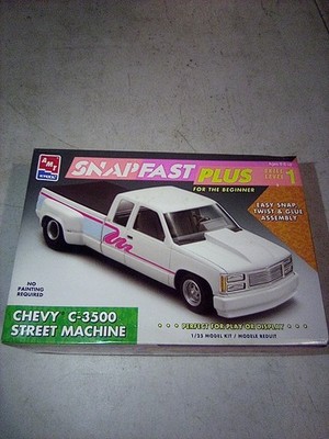 A4E AMT ERTL SnapFast Plus Chevy C-3500 Street Machine Model Kit 8943 NIOB