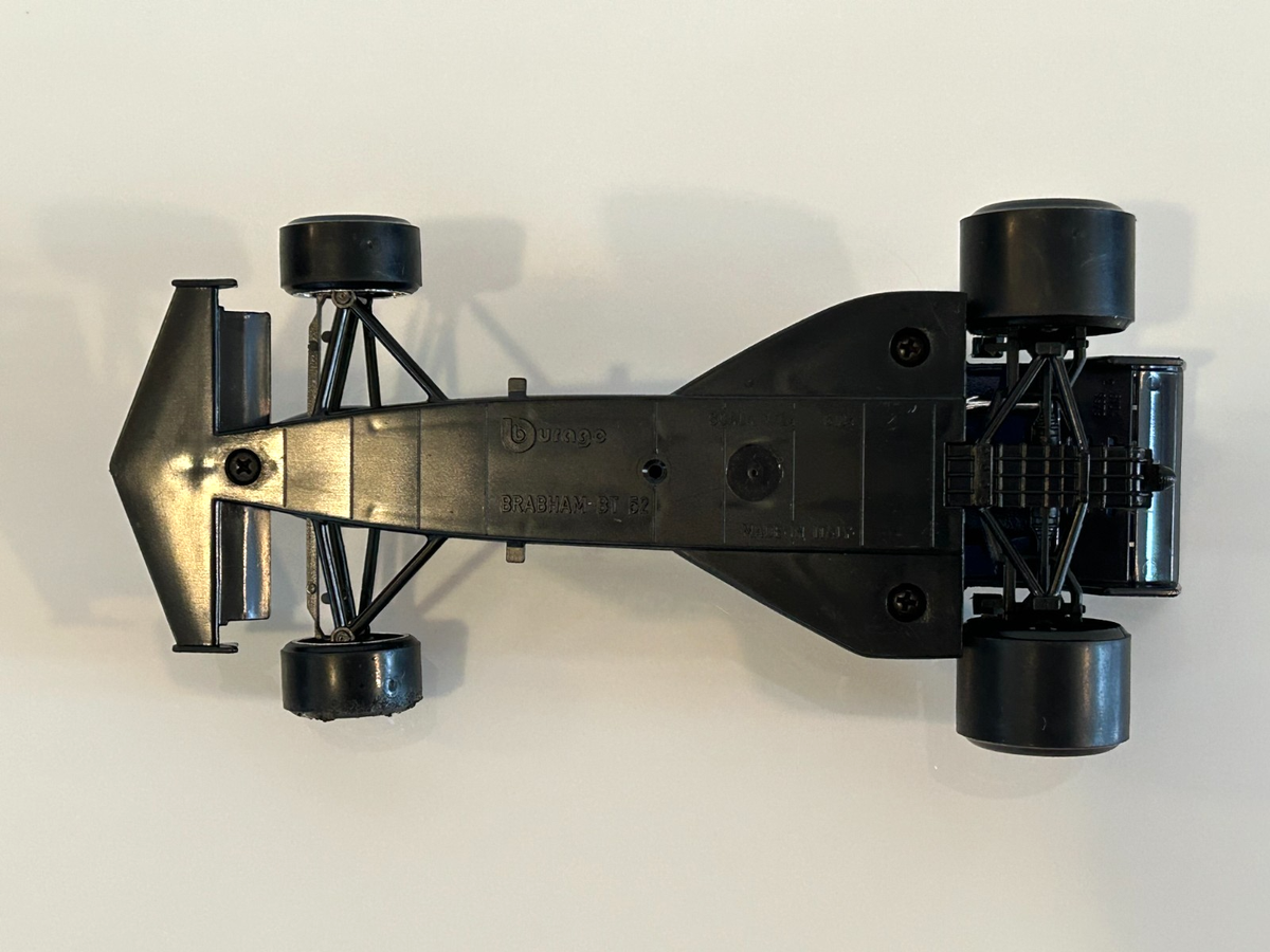 Vintage Burago Brabham BT 52 Race Car Toy Collectible 1:24 Scale