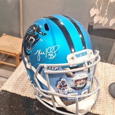 Luke Kuechly  true blaze helmet Carolina Panthers Autographed JSA cert 