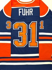 Grant Fuhr Signed Edmonton Oilers Jersey HOF 03 Beckett COA Autographed NHL 