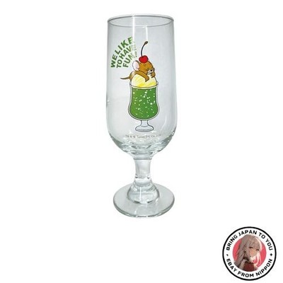 New Tom and Jerry Soda Glass Approx. 270ml Cream Soda Jerry Glass Made in Japan