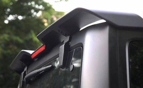 For 2018-2023 Jeep Wrangler JL SUV ABS Black Rear Roof Spoiler Wing With Light - Picture 2 of 4