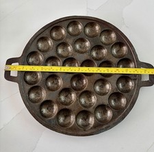 Vintage cast iron Poffertjes pan or Adapt Kanom Krok pan