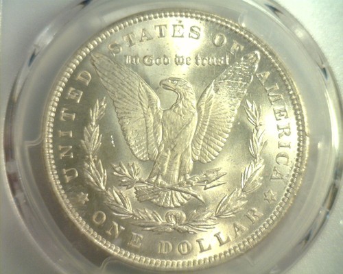 Dólar de plata Morgan 1891 graduación profesional MS63 BONITA MONEDA ORIGINAL BOBS MONEDAS ENVÍO RÁPIDO - Imagen 4 de 4