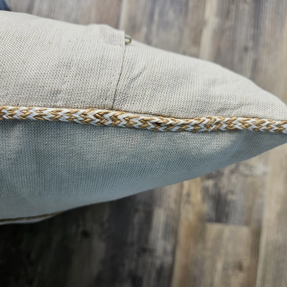 Coastal Decorative Beaded Turtle 18x18 Throw Pillow - Image 3 of 4