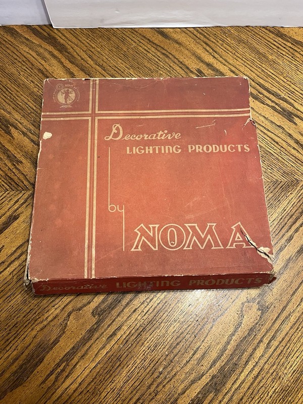 Vintage 1940s Noma Lighting Products Christmas Lights In Original Box