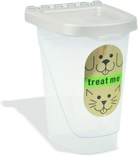 2 Lbs Airtight Pet Food Storage Container For Dog Treat Cat Food Proof Plastic