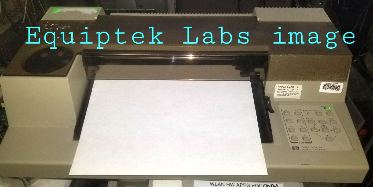 HP 7475A Color Graphics Plotter GPIB WORKS Agilent HP Tektronix Anritsu printing