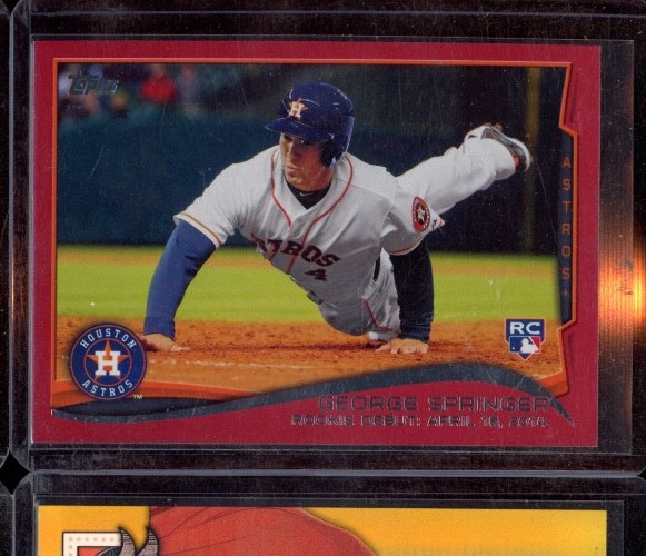 2014 TOPPS UPDATE GEORGE SPRINGER TARGET RED BORDER ROOKIE