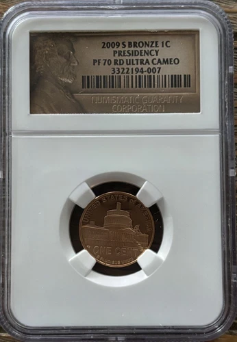 1990-S Lincoln Cent Graded NGC Proof 70 Red Ultra Cameo Bronze Presidency