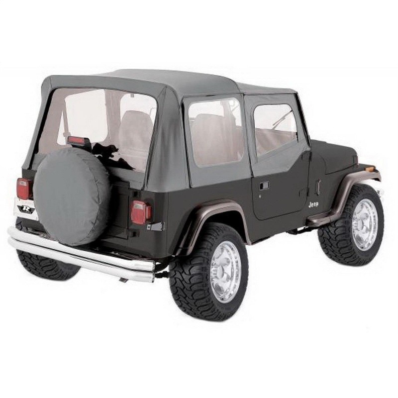Rampage 68111 Complete Soft Top Kit Gray 1976–1986 Jeep CJ-7 /1987