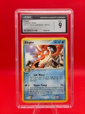 KINGLER CGC 9 (LOW POP) 26/112 FIRERED & LEAFGREEN NON HOLO REGULAR on eBay