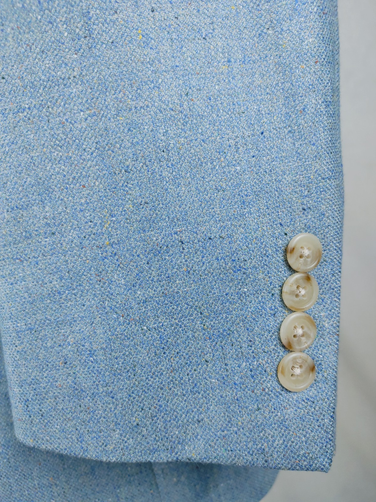 Hart Schaffner Marx Blazer Men's 38/39R Light Blue Sport Coat Jacket Wool USA