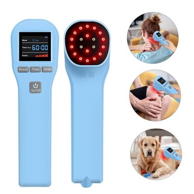 Cold Laser Powerful Red Light Therapy LLLT Pain Relief Human/Animals 808nm+650nm