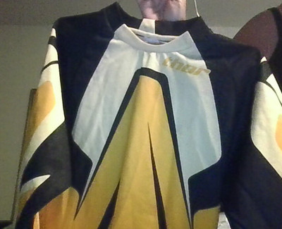 PADDED SLEEVES! Thor Youth M Yellow/Black/White Motorcross Jersey-NICE QUALITY!