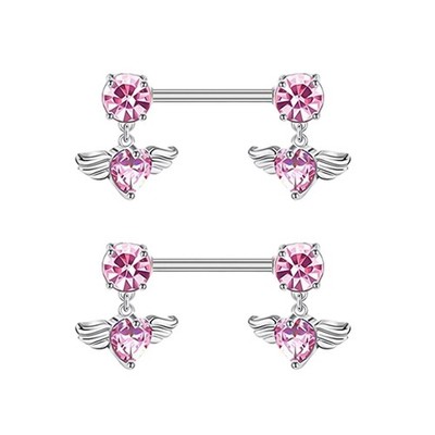 2x Körperpiercing Schmuck Moderne Piercing Bar für Valentinstag Party Frauen