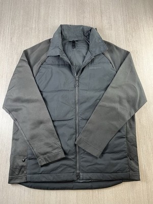 Patagonia Ukiah Down Hybrid Jacket Quilted Fleece Insulated Mens L Black