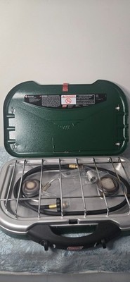 COLEMAN MODEL 5469 SERIES 10,000 BTU 2 BURNER PROPANE CAMPING STOVE