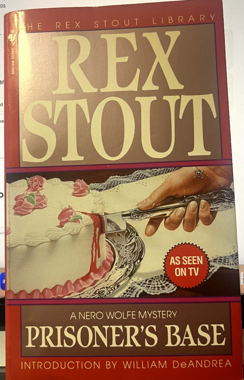 Prisoner's Base by Rex Stout (1992, Mass Market)