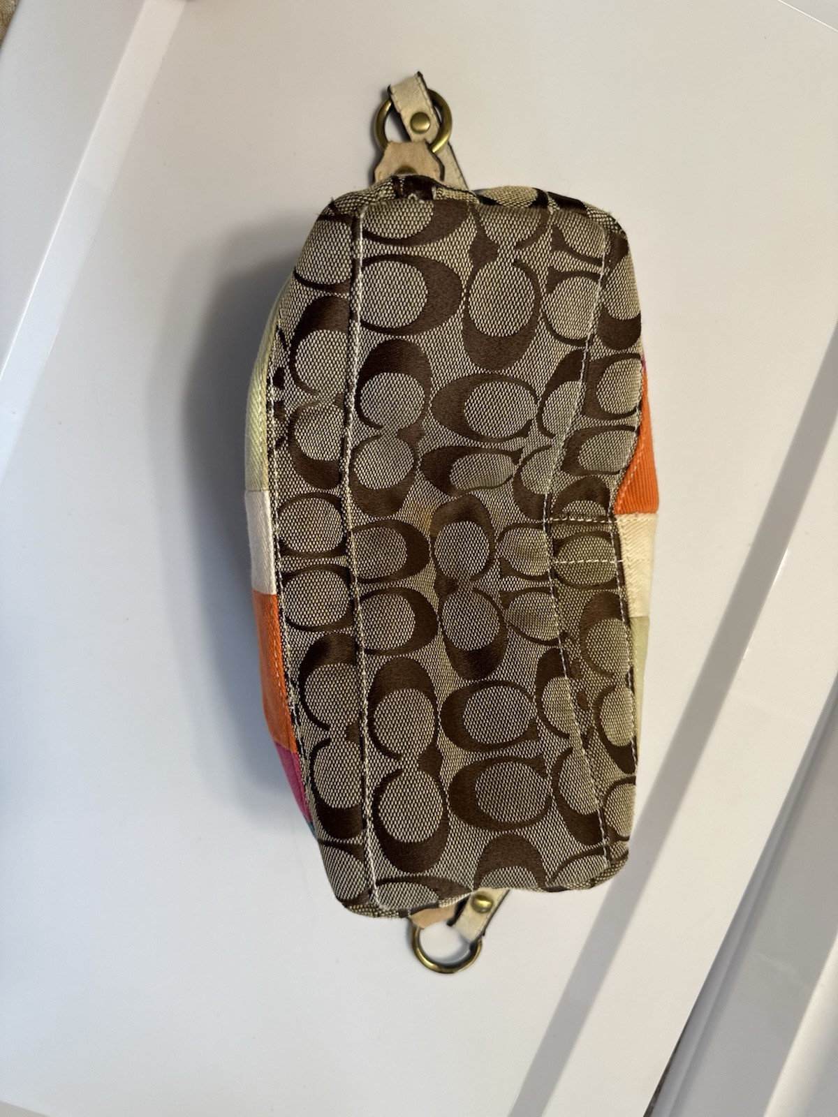 Coach Y2K Patchwork Mini Shoulder Bag Monogram Ca… - image 10