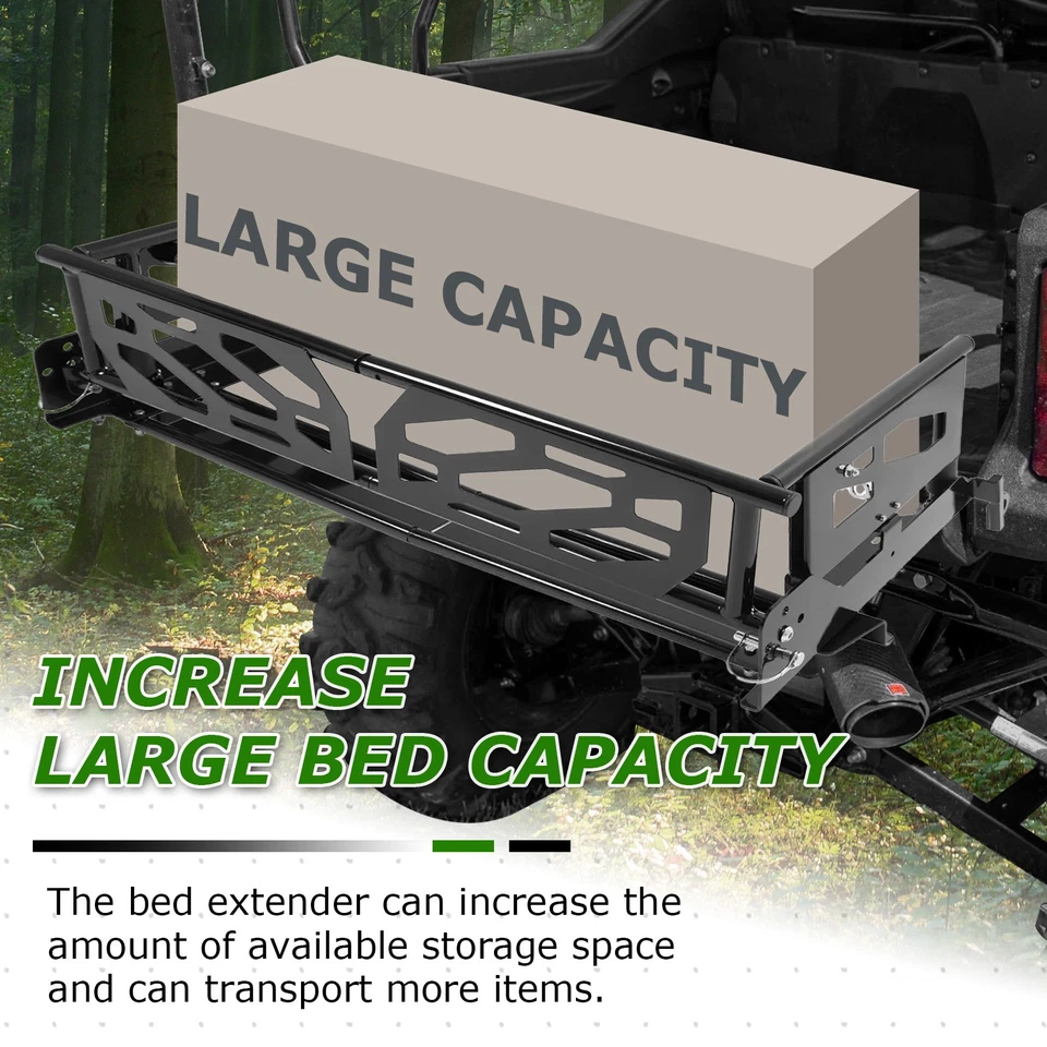 For 2016-2024 Honda Pioneer 700-4 & 1000-5 Rear Cargo Bed Extender Carrier - Image 2 of 4