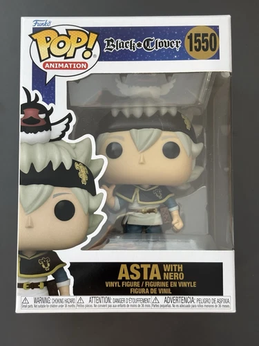 Funko Pop! Animation: Black Clover - Asta with Nero Figure #1550 W/ Protector