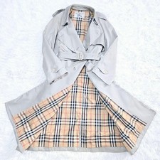 Burberry Trench Coat Women's Excellent Condition Long Beige Nova Check 106cm