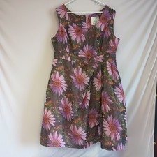 Geode Floral Daisy Dress Romantic Cocktail Summer Tea Party A-line W sz 2x