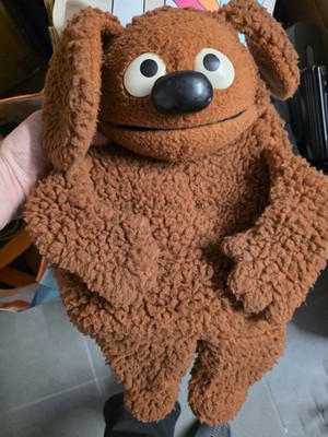 Sesamstraße Rowlf Handpuppe Stofftier, Hendson 1977 Puppets Fisher Price