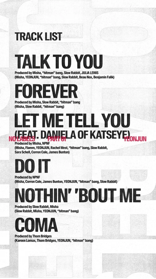 TXT YEONJUN NO LABELS: PART 01 Album/CD+Book+Poster+Sticker+Card+etc+GIFT SEALED - Image 3 of 4