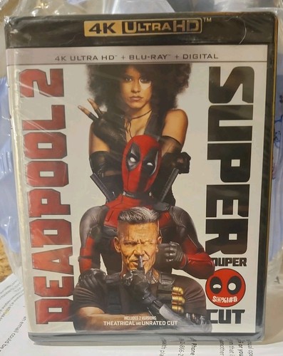 Deadpool 2. Super Duper Cut (4k Ultra HD, Blu-ray, Digital) Brand Spankin' New!