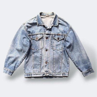 Vintage 90er Wrangler Denim Jacket Size S Loose Boxen Made In Hong Kong Light...