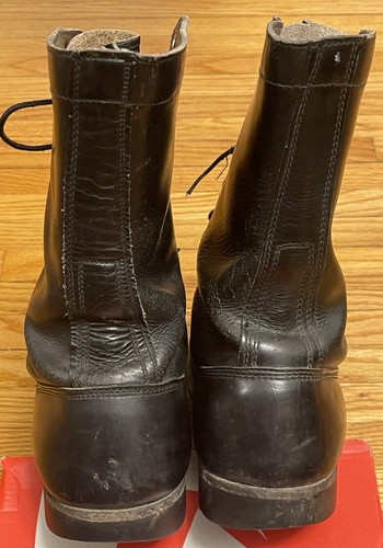 Vintage Mens 10 1/2 D CORCORAN Military Paratrooper Cap Toe Lace Jump Boots - Picture 10 of 12