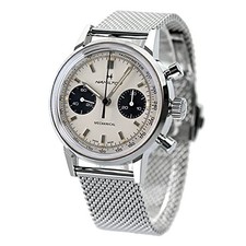 Unused HAMILTON Intra-Matic H38429110 Cream Chronograph Men's Watch in Box