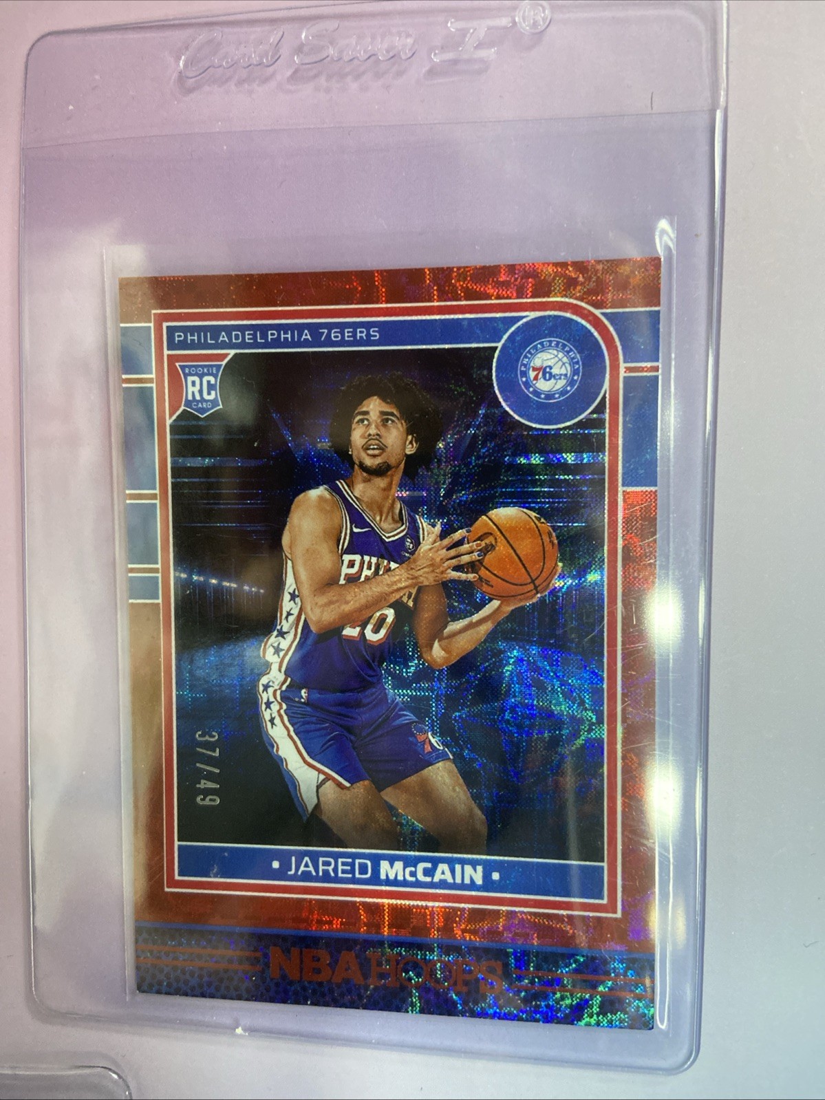 2024-25 Panini Nba Hoops - Rookies Jared McCain #246 Red Scope /49 (RC)