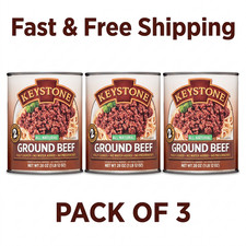 Free Shipping Keystone All Natural Ground Beef, 28 oz Can 3 cans