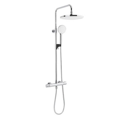 Rain Duschsystem Regendusche mit Thermostatbatterie Rainshower Messing chrom