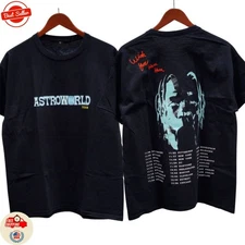 Travis Scott Astroworld Tour Tee Black (93665-229) Men's Reprint Tshirt All Size
