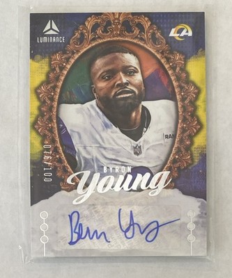 2025 Panini Luminance Byron Young Auto #PSI-BYD /100 #76/100 Portrait Signatures