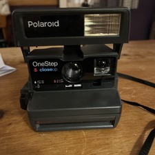 Vintage Polaroid 600 One Step Close Up Film Camera With Directions And Case